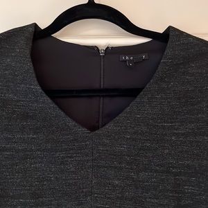 Theory gray wool dress size 2